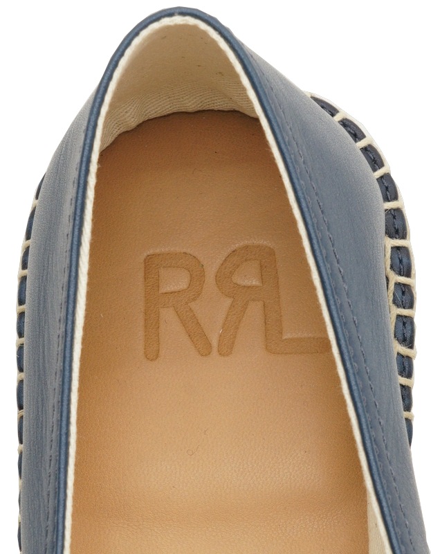 (���֥륢���륨��) RRL ����ǥ��� �쥶�� �����ѥɥ꡼�� �������� ��� Indigo Leather Espadrille