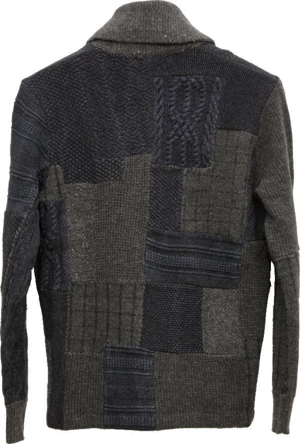 (���֥륢���륨��) RRL �������� ����ǥ��� �ѥå���� �����ǥ����� �����ߥ亮 ��� Indigo Patchwork Cardigan