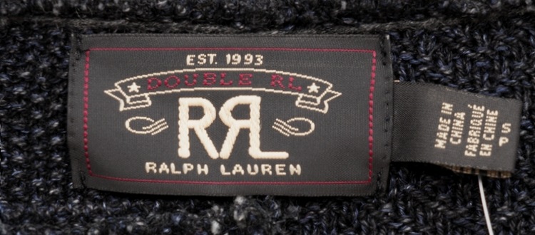 (���֥륢���륨��) RRL �������� ����ǥ��� �ѥå���� �����ǥ����� �����ߥ亮 ��� Indigo Patchwork Cardigan