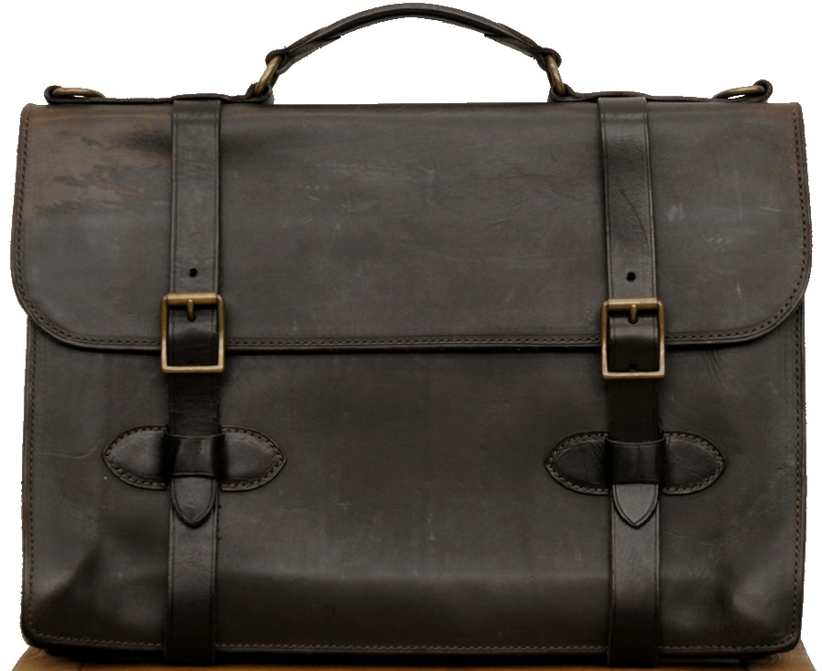 (���֥륢���륨��) RRL �����ꥢ��쥶�� Corbin �֥꡼�ե����� �֥�å� Leather Briefcase Black