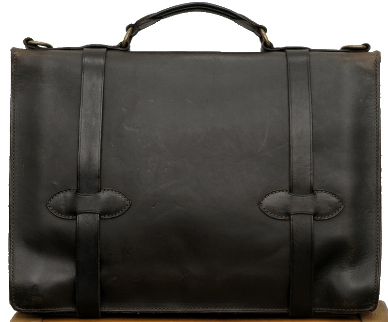 (���֥륢���륨��) RRL �����ꥢ��쥶�� Corbin �֥꡼�ե����� �֥�å� Leather Briefcase Black