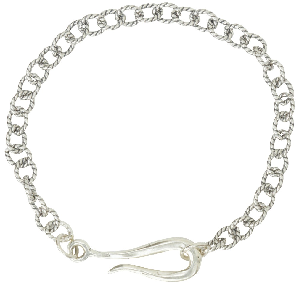 LHN Jewelry(륨 奨꡼) ꥫ ϥɥᥤ 󥰥С Hook & Rope  ֥쥹å  ǥ silver