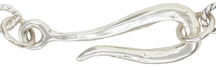 LHN Jewelry(���륨�������� ���奨�꡼) ����ꥫ�� �ϥ�ɥᥤ�� ��������󥰥���С� Hook & Rope �������� �֥쥹��å� ��� ��ǥ����� silver