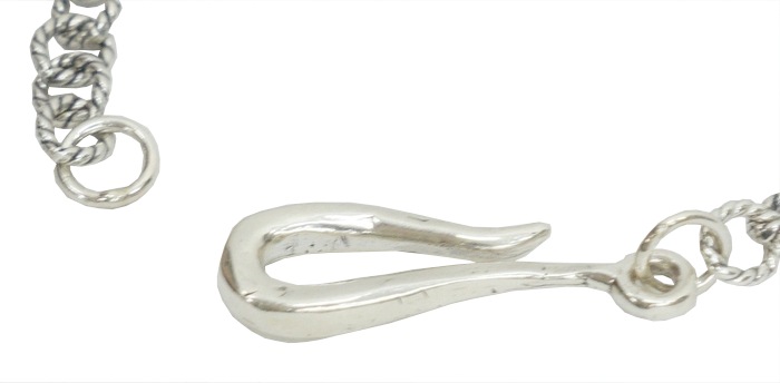 LHN Jewelry(���륨�������� ���奨�꡼) ����ꥫ�� �ϥ�ɥᥤ�� ��������󥰥���С� Hook & Rope �������� �֥쥹��å� ��� ��ǥ����� silver