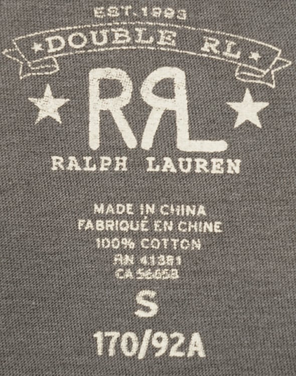 (ダブルアールエル) RRL クルーネック Tシャツ ロゴ刺繍 メンズ ウォッシュド ブラック Crewneck Tshirt Black--GARYU- ラルフローレン・RRL通販サイト (ダブルアールエル) RRL クルーネック Tシャツ ロゴ刺繍 メンズ ウォッシュド ブラック Crewneck Tshirt Black--GARYU- ラルフローレン・RRL通販サイト