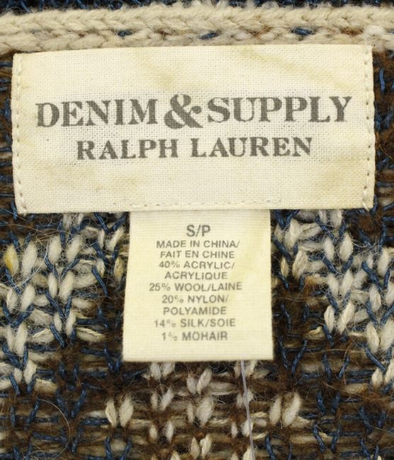 ���ե������ Denim&Supply �ǥ˥�����ץ饤 �ͥ��ƥ��� ���硼�륫�顼 �����ǥ����� L