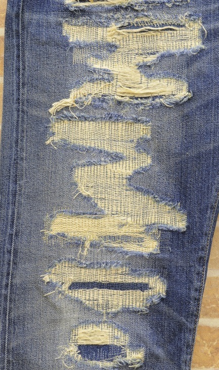 (���֥륢���륨��) RRL ��ڥ����� Stafford �ǥ˥� 32x30 Repaired Denim