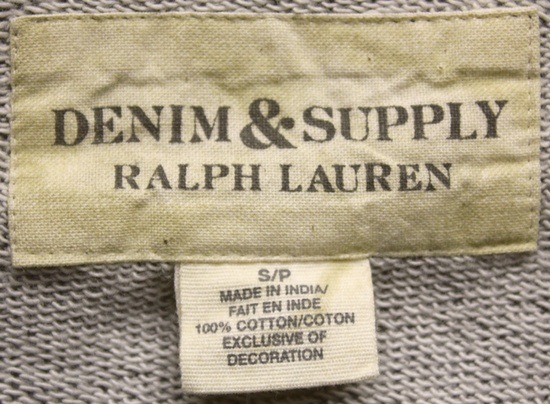 ���� DENIM&SUPPLY �ǥ˥�&���ץ饤 ����ǥ����� �� ���� �ץ��� �������å� ���������졼 S