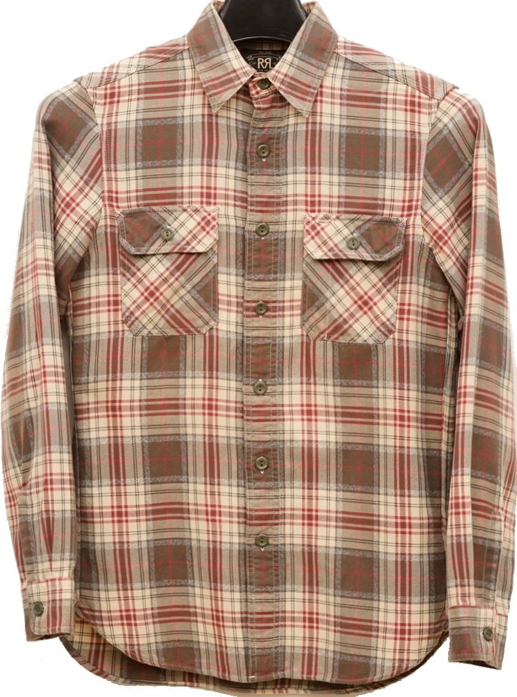 ʥ֥륢륨RRL åȥ ץå  ֥饦  Plaid Workshirts Blue