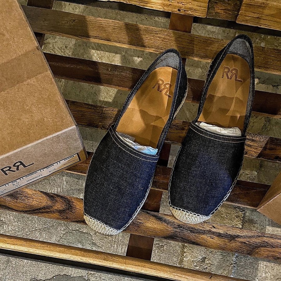 (���֥륢���륨��) RRL �������� �������ǥ˥��� �����ѥɥ꡼�� ��� Denim Espadrille