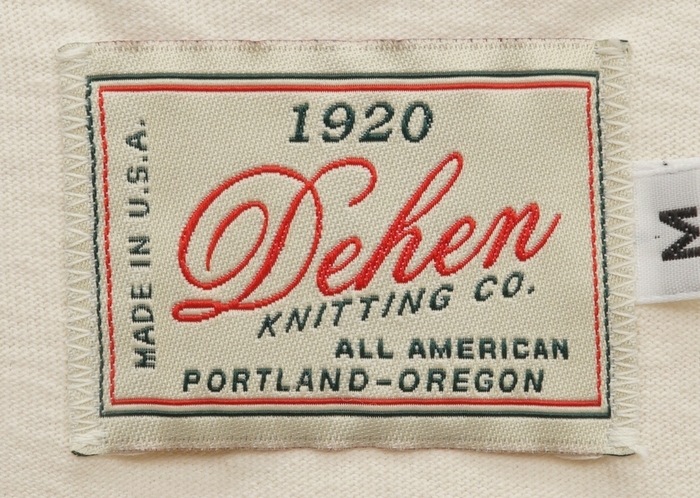 Dehen 1920(�ǡ��إ�) �϶�100��ǯ ���� �����꡼��ץ��� �ݥ��å� T����� ���꡼�� ����ꥫ�� 100 Year Anniversary Single Pocket Tee Cream