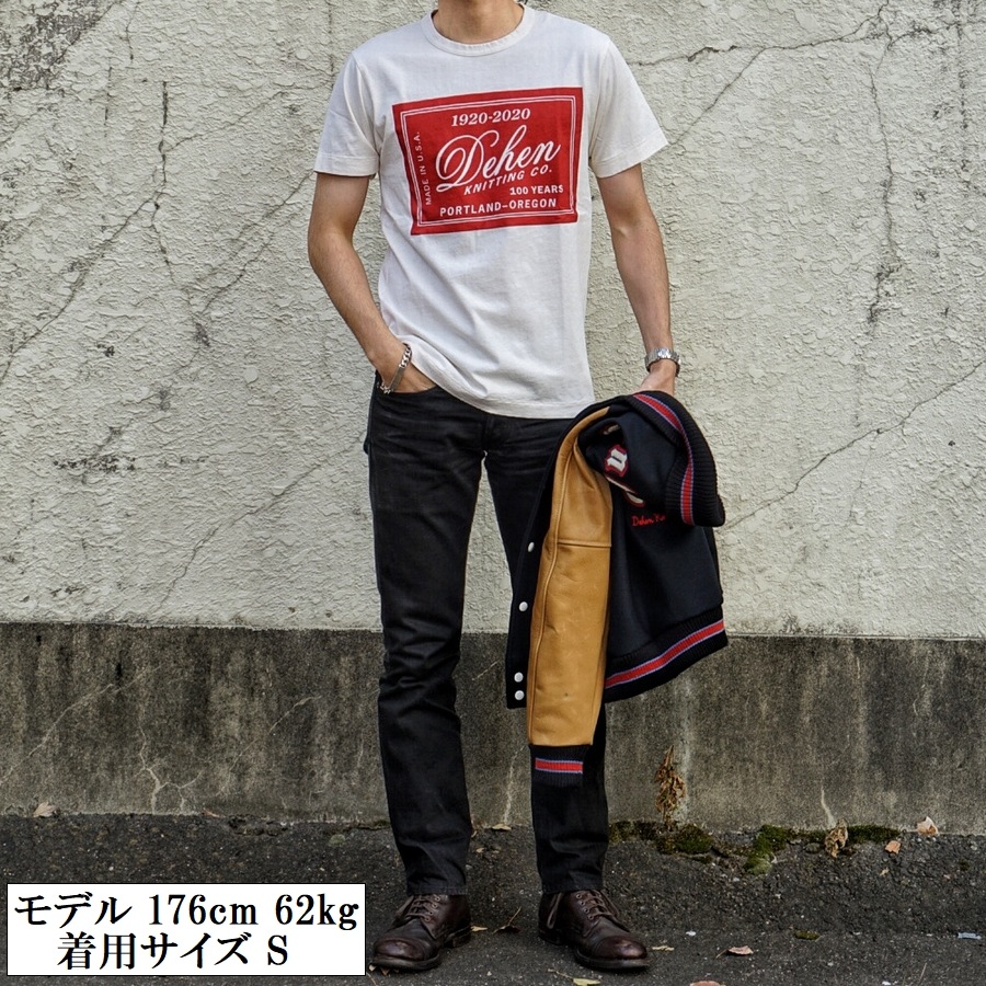 Dehen 1920(�ǡ��إ�) �϶�100��ǯ ���� �����꡼��ץ��� T����� �ʥ����� ����ꥫ�� 100 Year Anniversary Single Label Tee Natural