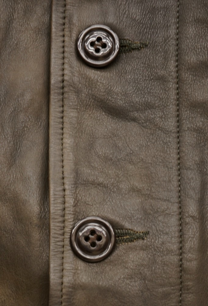 �ڰ��������ʡ� (���֥륢���륨��) RRL ��������� �쥶�� �ȥ�� �ǥå����㥱�å� ��� Shearling-Trim Leather Jacket