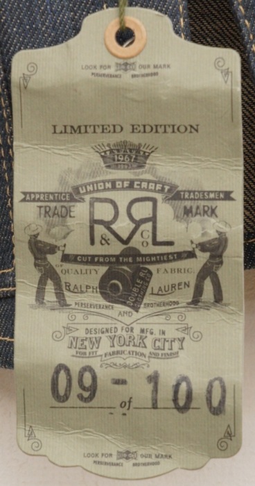 (���֥륢���륨��) RRL ��������100�� ��ߥƥåɥ��ǥ������ �������ǥ˥� �ߥ� ���󥸥˥� ������ Limited Edition Mini Jacket No.7