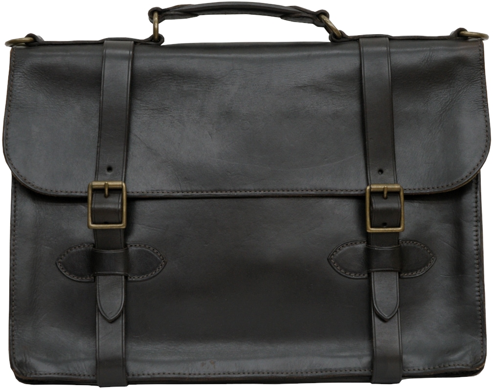 (���֥륢���륨��) RRL �����ꥢ��쥶�� Corbin �֥꡼�ե����� �֥�å� Leather Briefcase Black No.1