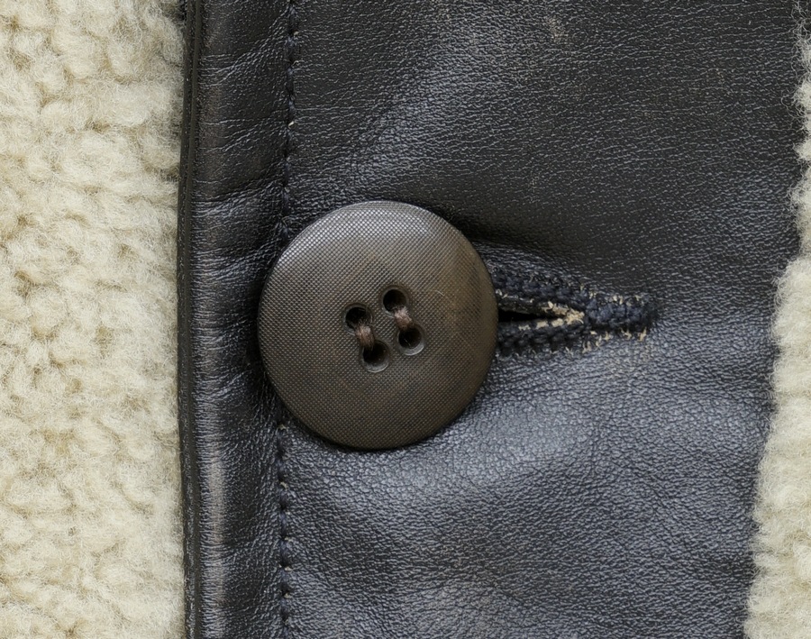 (���֥륢���륨��) RRL Virgil ������� �쥶�� ��� ���㥱�å� ������� �֥�å� ��� Shearling Leather Moto Jacket