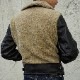(���֥륢���륨��) RRL Virgil ������� �쥶�� ��� ���㥱�å� ������� �֥�å� ��� Shearling Leather Moto Jacket