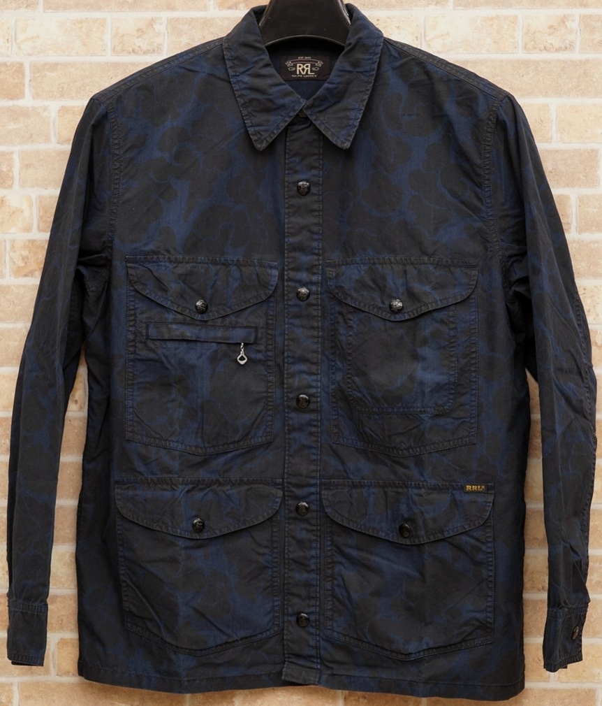 専用*RRL*キャモ コットンブレンド シャツ ジャケット*L*ダブルアールエル ダブルアールエル) RRL キャモ コットンブレンド シャツジャケット