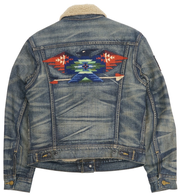 ڰʡ(ե) Ralph Lauren ͥƥֻɽ ǥ˥ ܥ 㥱å Native Denim Jacket