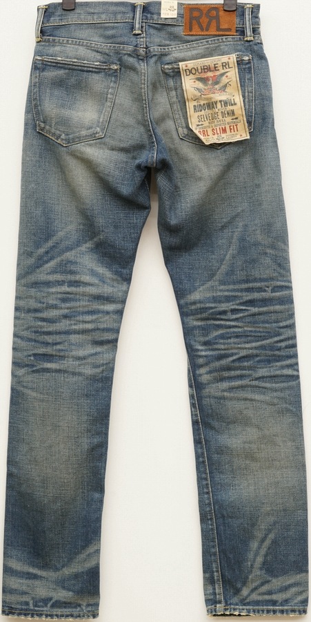 (���֥륢���륨��) RRL �������ǥ˥���� Ridgway Wash �����ե��å� ������ ��� Slim Fit Selvedge Jean