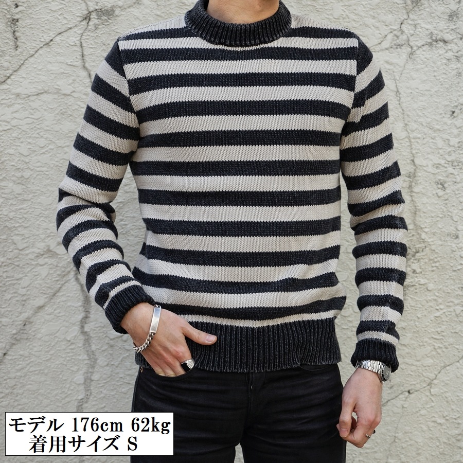 ڰʡ(֥륢륨) RRL  ǥ ȥ饤ץ åȥ   Indigo Striped Cotton Sweater