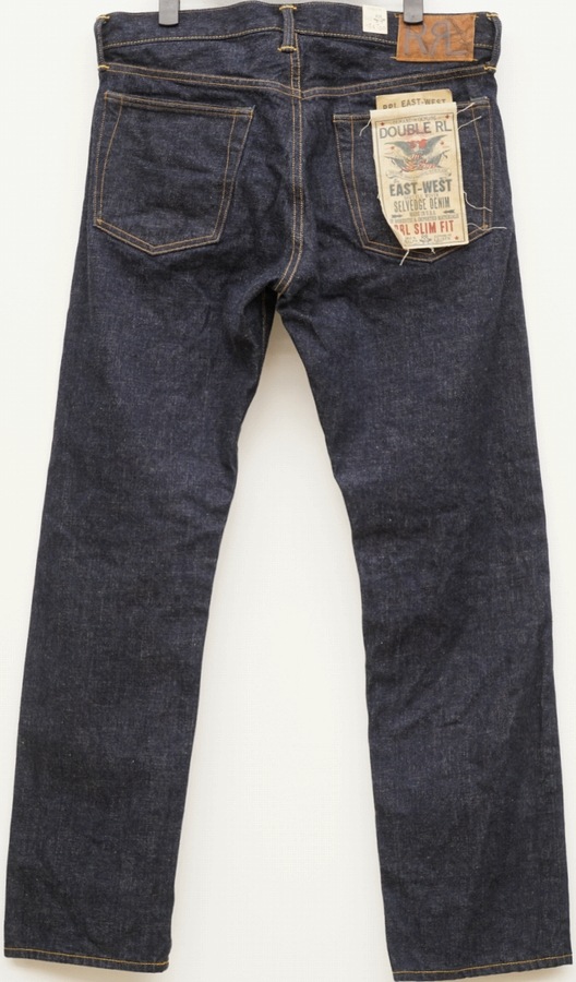 (���֥륢���륨��) RRL �������ǥ˥���� �����ե��å� ����ӥå� ������ ��� Slim Fit Selvedge Jean Rinse