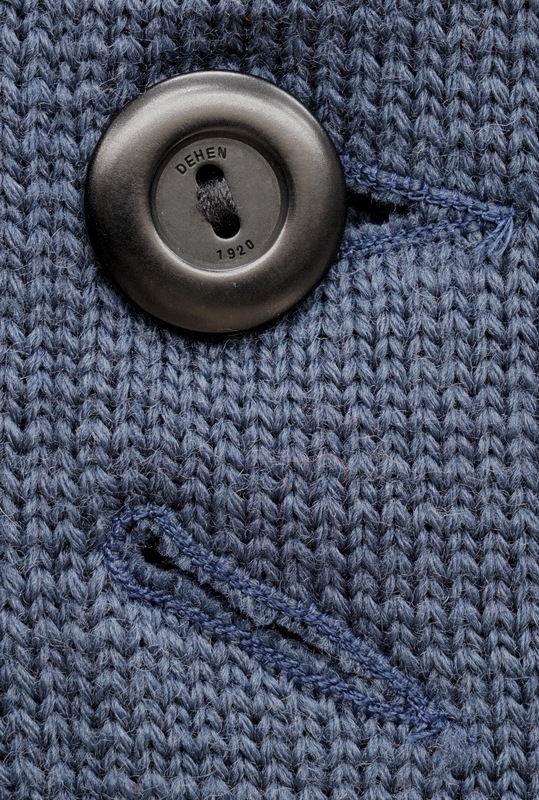 Dehen 1920(�ǡ��إ�) �˥å� ���祢 ������ �֥롼 ��� Knit Chore Coat Centennial Blue