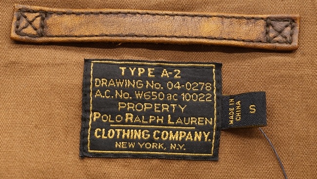 (���ե������) Ralph Lauren �쥶�� Farrington A2 ���㥱�å� S Leather Jacket