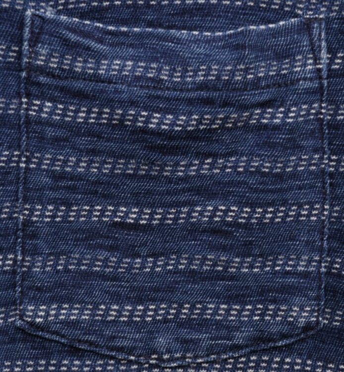 FAHERTY BRAND (�ե���ƥ� �֥���) �������� ����ǥ��� �ܡ����� �ݥ��å� T����� ��� Indigo Jacquard Pocket Tee