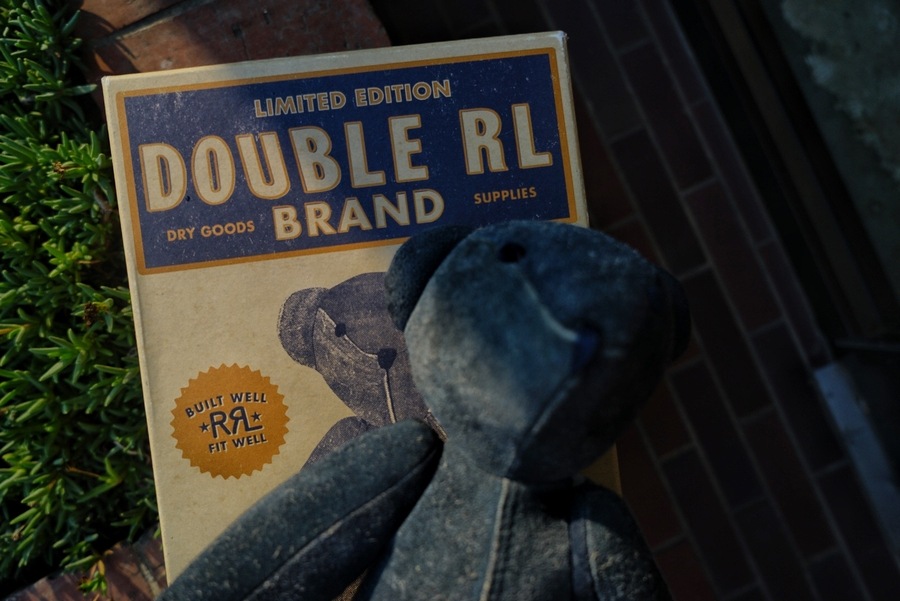 (֥륢륨) RRL 100 ߥƥåɥǥ ǥ ꥢ   ٥  ץ쥼 Indigo Suede Bear