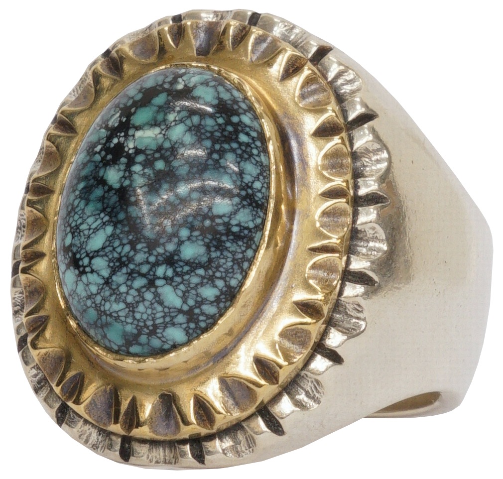 �� ���� ���꣱�� Limited Editon ��LHN Jewelry(���륨�������� ���奨�꡼) �ϥ�ɥᥤ�� ��� ����С� x ��� x ���������� Turquoise Souvenir ring