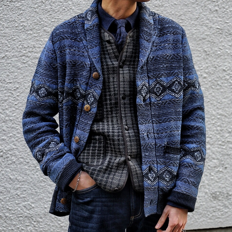 FAHERTY BRAND (եƥ ֥) ǥ 祢 ǥ  Indigo Shore Cardigan Mixed Indigo