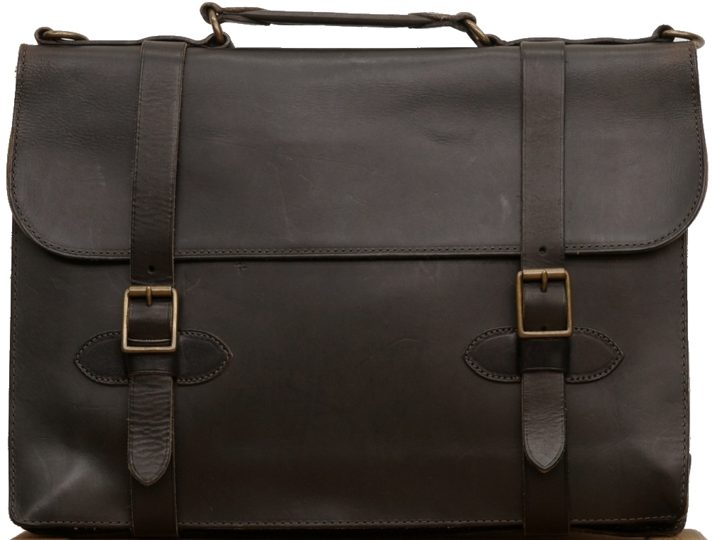 (���֥륢���륨��) RRL �����ꥢ��쥶�� Corbin �֥꡼�ե����� �֥�å� Leather Briefcase Black No.2