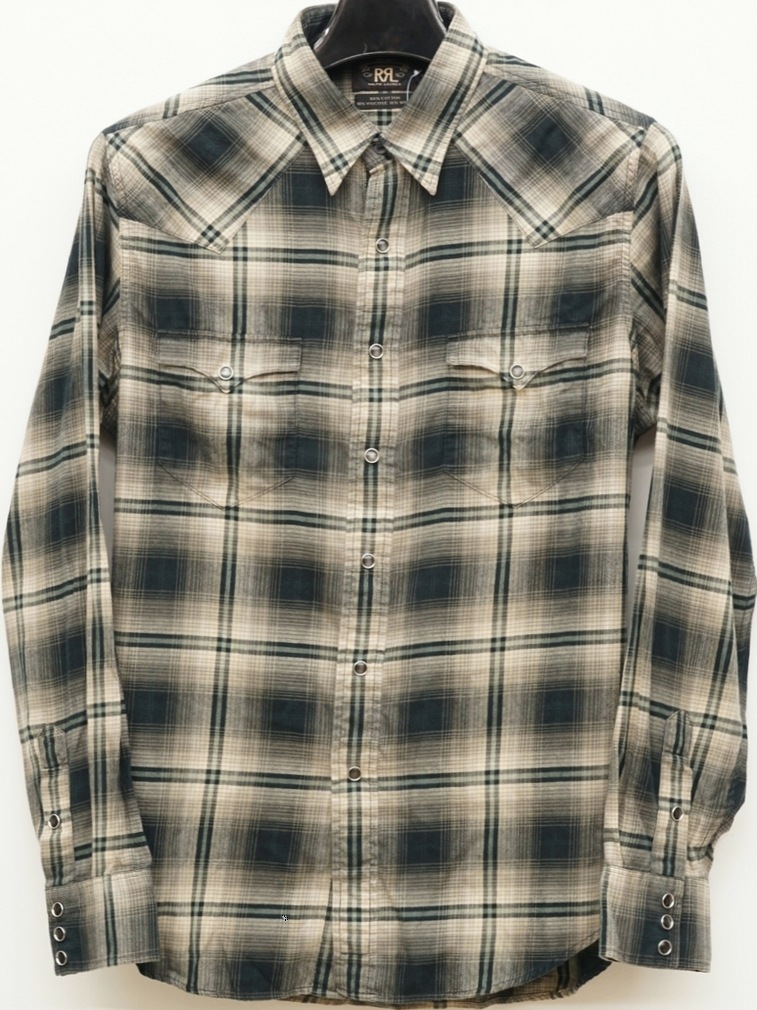 (���֥륢���륨��) RRL ������֥��� �����å� ����� ��� Wool-Cotton Shirt