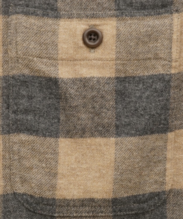 FAHERTY BRAND (�ե���ƥ� �֥���) Alpine �ե��ͥ� ����� ����� ��� Brushed Flannel Shirt Sand Charcoal Buffalo