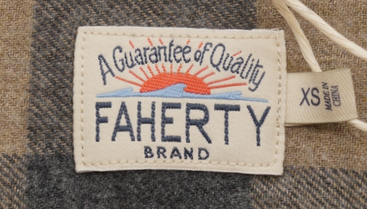 FAHERTY BRAND (�ե���ƥ� �֥���) Alpine �ե��ͥ� ����� ����� ��� Brushed Flannel Shirt Sand Charcoal Buffalo
