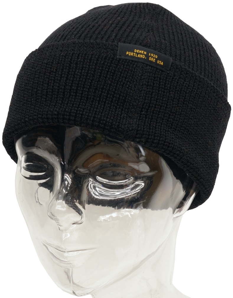 Dehen 1920(�ǡ��إ�) Made In USA ������ �˥å� �����å� ����å� �֥�å� ��� ����ꥫ�� Wool Knit Watch Cap Blac