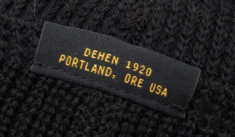Dehen 1920(�ǡ��إ�) Made In USA ������ �˥å� �����å� ����å� �֥�å� ��� ����ꥫ�� Wool Knit Watch Cap Blac