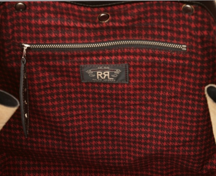 (���֥륢���륨��) RRL �����ꥢ��쥶�� �⡼������������ �ȡ��ȥХå� ��� Moto Leather Tote Black
