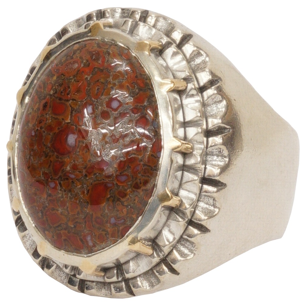 �� ���� ���꣱�� Limited Edition ��LHN Jewelry(���륨�������� ���奨�꡼) �ϥ�ɥᥤ�� ��� �����ʥ����ܡ��� x ����С� Dinosaur Bone Souvenir ring