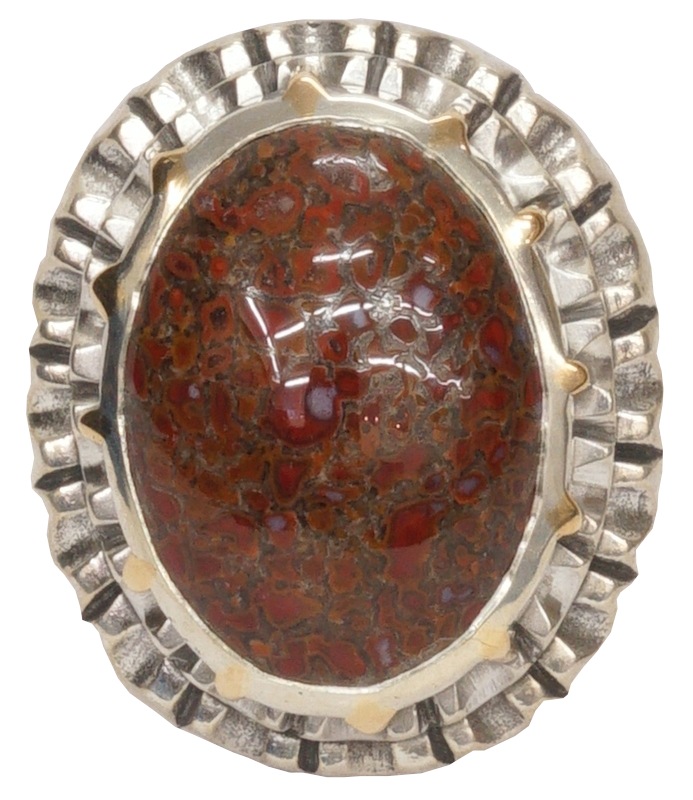 �� ���� ���꣱�� Limited Edition ��LHN Jewelry(���륨�������� ���奨�꡼) �ϥ�ɥᥤ�� ��� �����ʥ����ܡ��� x ����С� Dinosaur Bone Souvenir ring