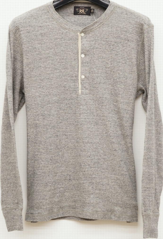 ダブルアールエル) RRL ヘンリー ワッフル ヘザーグレー メンズ