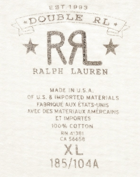 (֥륢륨) RRL ƹ åȥ 㡼 եå  T ۥ磻  Cotton Jersey Tshirt White