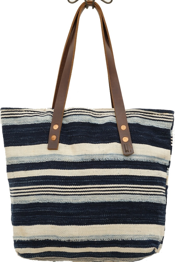 Waltzing Matilda �ϥ�ɥᥤ�� ���եꥫ�� ����ǥ��� �ȡ��� �Хå� No.2 Indigo Tote Bag