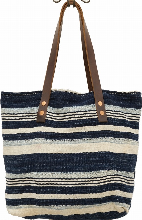 Waltzing Matilda �ϥ�ɥᥤ�� ���եꥫ�� ����ǥ��� �ȡ��� �Хå� No.2 Indigo Tote Bag