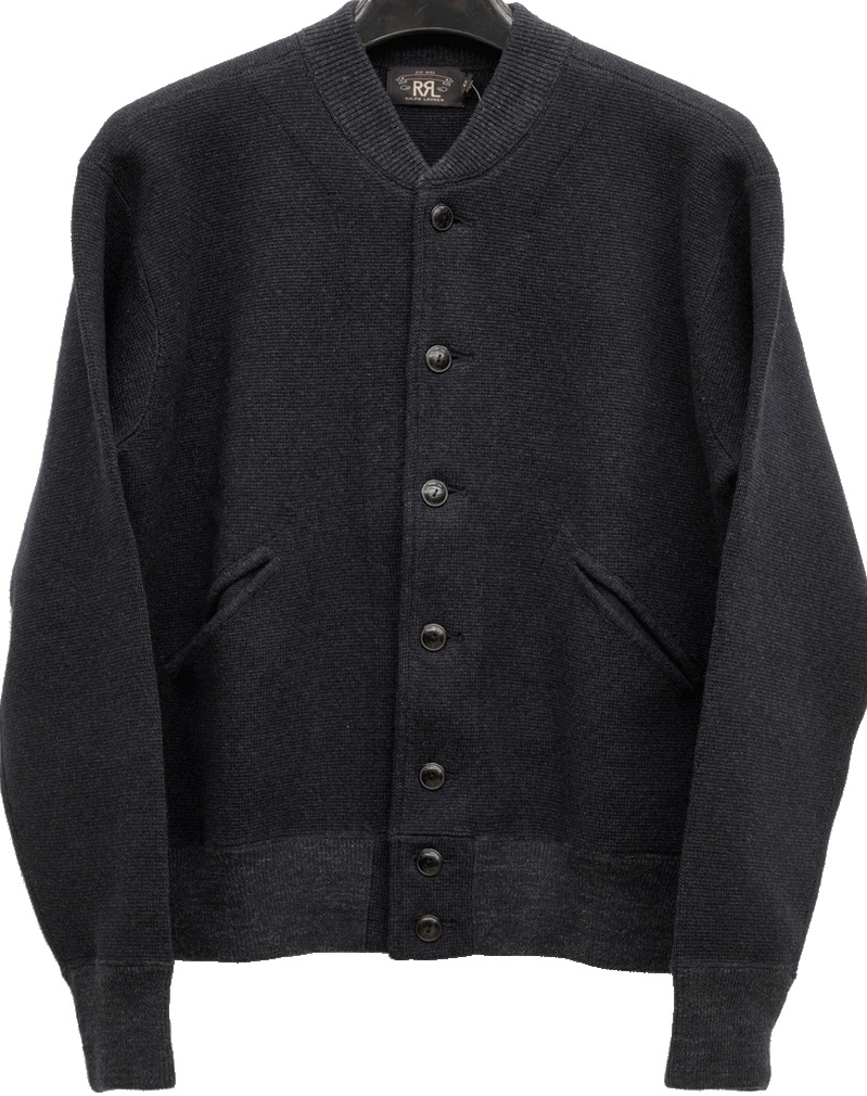 ダブルアールエル) RRL ウールブレンド ニット ジャケット セーター 