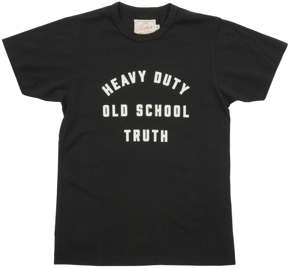 Dehen 1920 アメリカ製 HDOST プリント Tシャツ ブラック Dehen 1920(デーヘン) アメリカ製 HDOST プリント Tシャツ