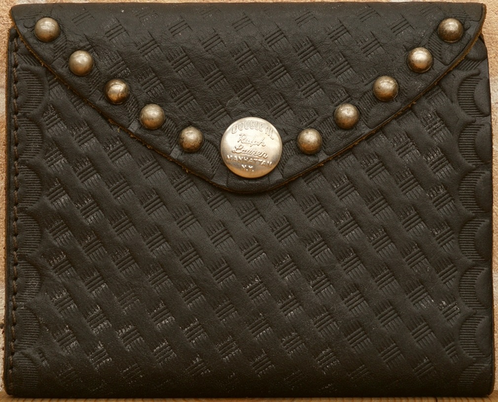 ダブルアールエル) RRL イタリア製レザー エンベロープ コイン