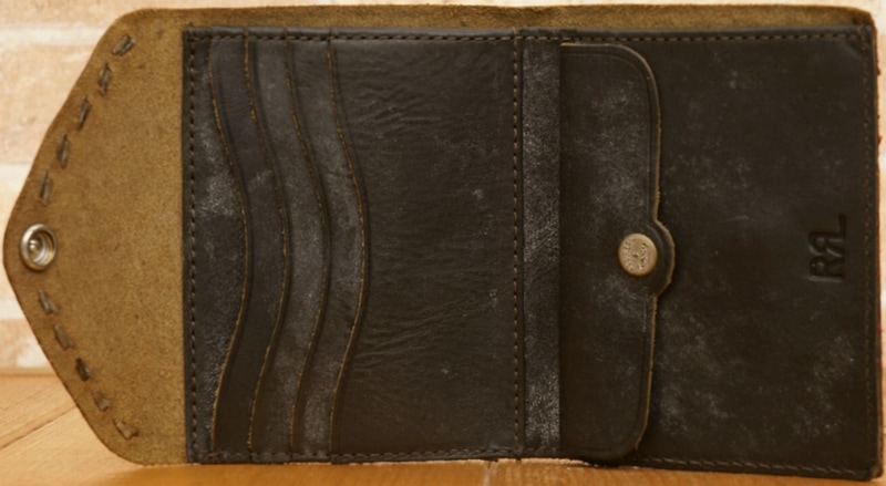 (���֥륢���륨��) RRL �����ꥢ���쥶�� ����٥����� ������ ������å� ���� Leather Envelope Wallet