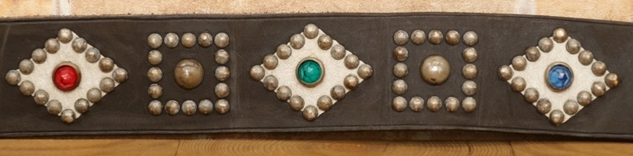 (���֥륢���륨��) RRL �����ꥢ��쥶�� ���ɥ�Хå� �����å� ��� �֥�å� Embossed Leather Saddle Bag